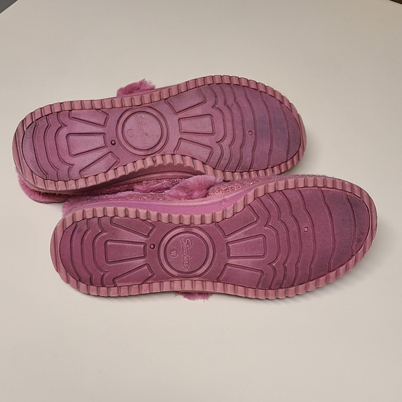 SKECHERS Sparkle Cozy Lite faux fur slippers size 12 - Picture 10 of 10